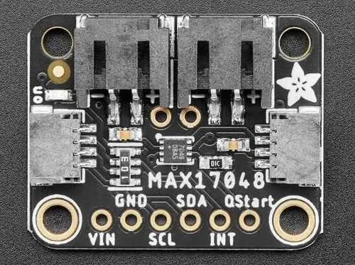 A picture of the Adafruit MAX17048 Fuel Gauge Shield shield