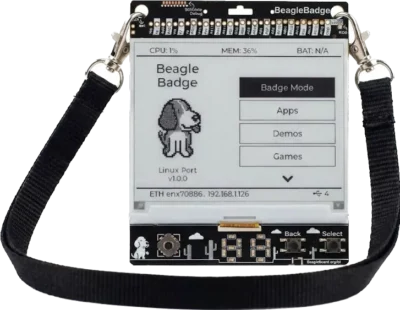 A picture of the BeagleBadge board