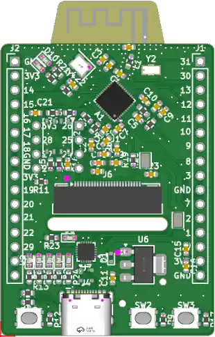 A picture of the BL704L Development Board board