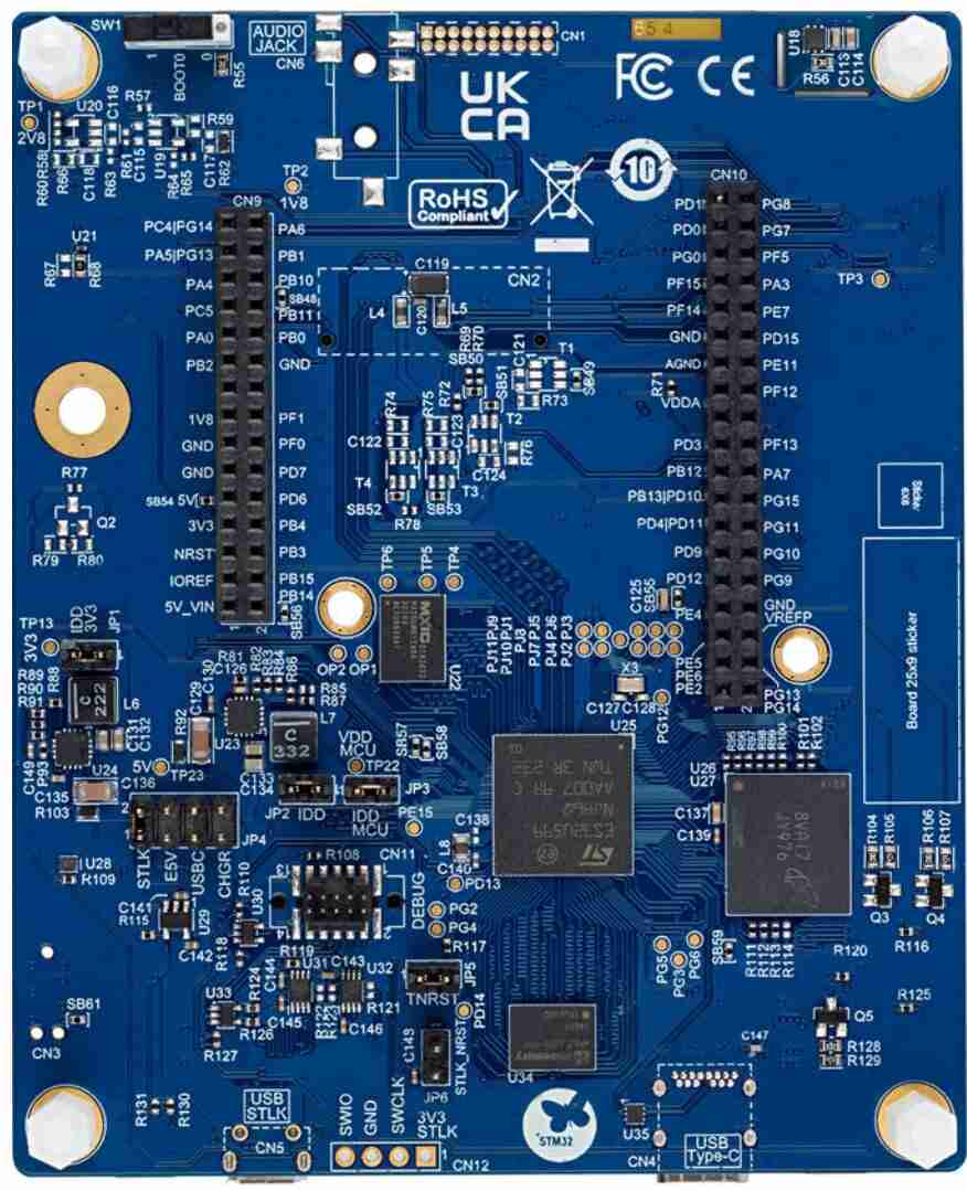 STM32U5A9J-DK Bottom View