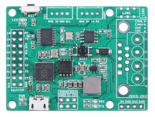 A picture of the CANBed RP2040 board