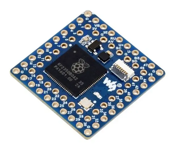 A picture of the Waveshare Core2350B board
