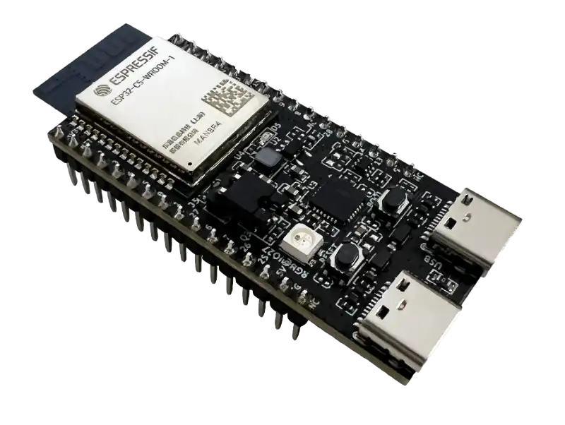 A picture of the ESP32-C5-DevKitC-1 board