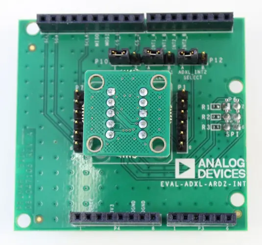 A picture of the ADXL367 Evaluation Shield shield