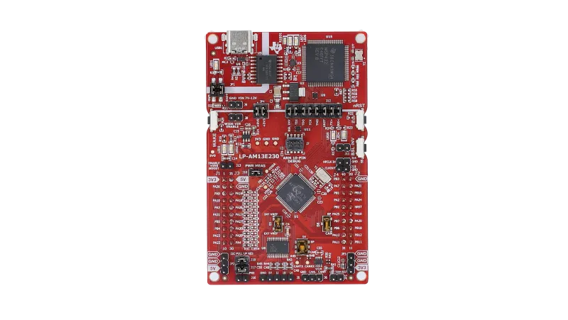 A picture of the AM13E230X Launchpad board