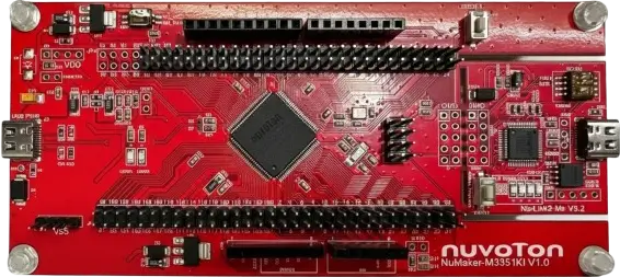A picture of the NUMAKER M3351KI board