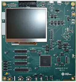 A picture of the MAX32651EVKIT board