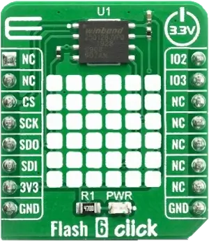 A picture of the Flash 6 Click shield