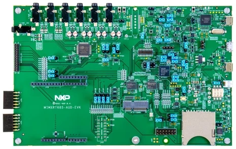 A picture of the MIMXRT685-AUD-EVK board