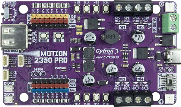 A picture of the Motion 2350 Pro board