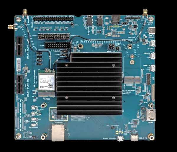 A picture of the Genio 510 EVK board