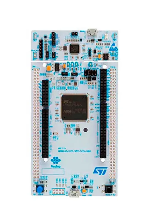 A picture of the Nucleo L4A6ZG board