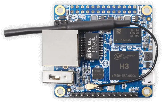 A picture of the Orange Pi Zero board