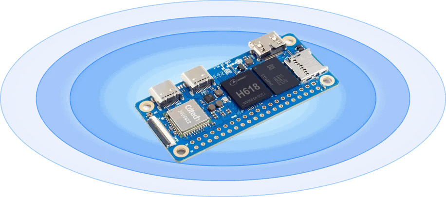 A picture of the Orange Pi Zero 2W board