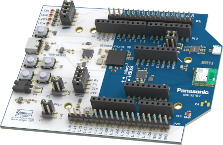 A picture of the PAN B611 Evaluation Board board