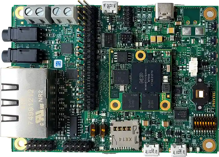 A picture of the phyBOARD-Atlas i.MX RT1170 board