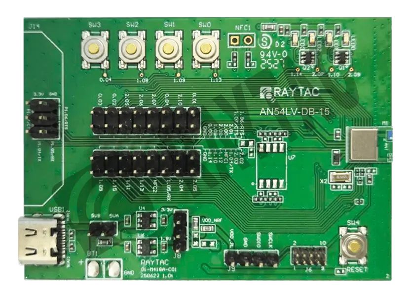 A picture of the AN54LV-DB-15 board