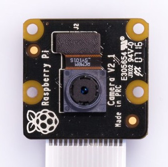A picture of the Raspberry Pi Camera Module 2 shield