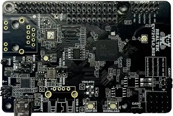 A picture of the RTL8721F Evaluation Board board