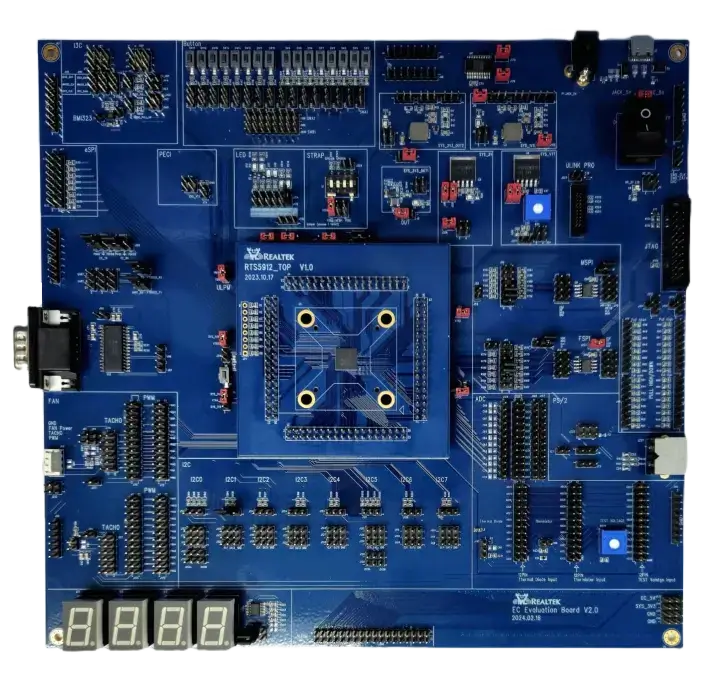 A picture of the rts5912_evb board