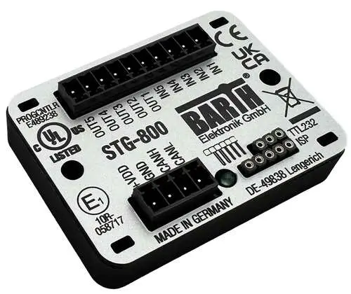 A picture of the STG-800 lococube mini-PLC board