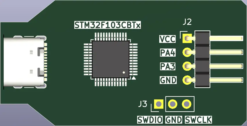 Pinout for STM32 Debug Probe