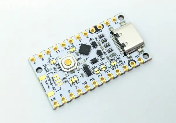 A picture of the UIAPduino Pro Micro CH32V003 board