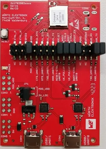 A picture of the Orthosie-I-EV board