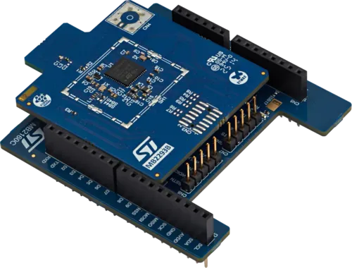 A picture of the X-NUCLEO-WBA25A1 (SPI) shield
